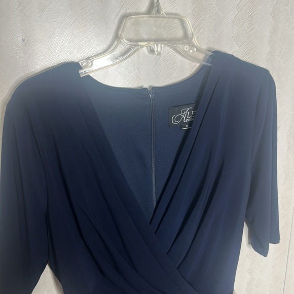 🦋 🆕 ALEX EVENINGS gown Dress with Jersey Bodice with Satin Skirt size 12 - Picture 9 of 15